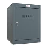 Casier cube à clé, 66 litres CL0544 PHOENIX - Casier cube Phoenix CL0544 anthracite, porte fermée