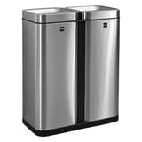 Poubelle de tri 2 × 30 litres, inox the twin bin HELIT - Poubelle de tri helit the twin bin 2 × 30 litres, vue d'ensemble