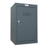 Casier cube à clé, 87 litres CL0644 PHOENIX - Casier cube Phoenix CL0644 anthracite, porte fermée