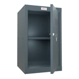 Casier cube à clé, 87 litres CL0644 PHOENIX - Casier cube Phoenix CL0644 anthracite, porte ouverte sur l'intérieur