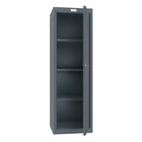 Casier cube à clé, 173 litres CL1244 PHOENIX - Casier cube Phoenix CL1244 anthracite, porte ouverte sur l'intérieur