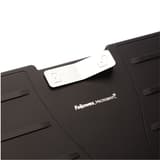 Repose-pieds réglable, protection antimicrobienne Office Suites Microban FELLOWES - Repose-pieds Fellowes Office Suites Microban, détail logo Fellowes Microban