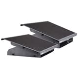 Repose-pieds en métal, grand plateau Professional Series métal FELLOWES - Repose-pieds métal Fellowes Professional Series, schéma 2 hauteurs