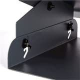 Repose-pieds en métal, grand plateau Professional Series métal FELLOWES - Repose-pieds métal Fellowes Professional Series, détail molettes de réglage