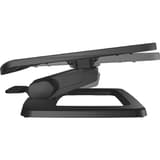 Repose-pieds réglable assis-debout, mouvement actif Hana LT FELLOWES - Repose-pieds Fellowes Hana LT noir, profil position basse