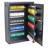 Armoire à clés sécurisée à code et empreinte, 20 à 300 clés Armoire à clés sécurisée Advanced PAVO - Armoire à clés sécurisée pavo Advanced 150 clés, porte ouverte