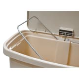 Poubelle à pédale frontale, 15 à 90 litres Streamline RUBBERMAID - Poubelle à pédale Rubbermaid Streamline 30 litres noir, cerclage du sac dans la cuve