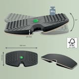 Planche d'équilibre pour bureau assis-debout Ergo Active LEITZ - Planche d'équilibre LEITZ Ergo Active, schéma coté