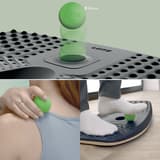 Planche d'équilibre pour bureau assis-debout Ergo Active LEITZ - Planche d'équilibre LEITZ Ergo Active, détail de la balle de massage de 50 mm