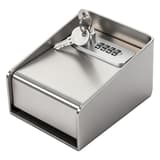Boîte à clés murale en inox, un trousseau Boîte à clés inox à code PAVO - Boîte à clés murale en inox pavo Boîte à clés inox à code, vue de profil