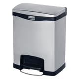 Poubelle à pédale en inox, 30 à 90 litres Impressions RUBBERMAID - Poubelle à pédale inox Rubbermaid Impressions 30 litres, vue d'ensemble