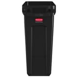 Collecteur de déchets ventilé, 60 ou 87 litres Slim Jim ventilé RUBBERMAID - Collecteur Rubbermaid Slim Jim ventilé 60 litres noir, autre vue