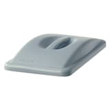 Couvercle à poignée pour collecteur Slim Jim, gris Slim Jim couvercle à poignée RUBBERMAID - Couvercle à poignée gris Rubbermaid Slim Jim, vue d'ensemble