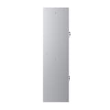 Vestiaire 2 portes en acier, 2 x 121 litres PL1230, serrure à clé PHOENIX - Vestiaire Phoenix PL1230 serrure à clé gris clair, vue de dos