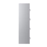 Casier 4 portes en acier, 4 x 60,5 litres PL1430, serrure à clé PHOENIX - Casier Phoenix PL1430 serrure à clé gris clair, vue de dos