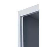Casier 4 portes en acier, 4 x 60,5 litres PL1430, serrure à clé PHOENIX - Casier Phoenix PL1430 serrure à clé gris clair, détail
