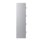Casier 4 portes en acier, 4 x 60,5 litres PL1430, serrure électronique PHOENIX - Casier Phoenix PL1430 serrure électronique gris clair, vue de dos