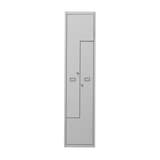 Vestiaire 2 portes en Z, 324 litres PLZ1240, serrure à clé PHOENIX - Vestiaire Phoenix PLZ1240 serrure à clé, vue de face