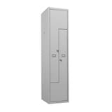 Vestiaire 2 portes en Z, 324 litres PLZ1240, serrure à clé PHOENIX - Vestiaire Phoenix PLZ1240 serrure à clé, vue de trois quarts