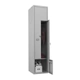 Vestiaire 2 portes en Z, 324 litres PLZ1240, serrure à clé PHOENIX - Vestiaire Phoenix PLZ1240 serrure à clé, porte ouverte