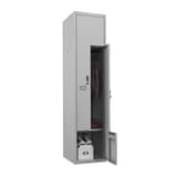 Vestiaire 2 portes en Z, 324 litres PLZ1240, serrure électronique PHOENIX - Vestiaire Phoenix PLZ1240 serrure électronique, porte ouverte
