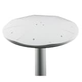 Tabouret assis-debout ERGO BOOST blanc-gris UNILUX - Tabouret assis-debout UNILUX ERGO BOOST blanc-gris, dessous de l'assise