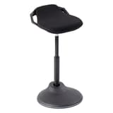 Tabouret assis-debout FLEXY noir ALBA - Tabouret assis-debout ALBA FLEXY noir, vue d'ensemble