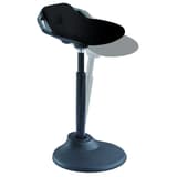 Tabouret assis-debout FLEXY noir ALBA - Tabouret assis-debout ALBA FLEXY noir, effet oscillant