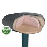 Tabouret actif Ergo Active gris foncé LEITZ - Tabouret actif LEITZ Ergo Active gris foncé, coupe de l'assise en mousse