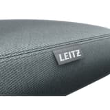 Tabouret à roulettes Ergo assise oscillante gris clair LEITZ - Tabouret à roulettes LEITZ Ergo assise oscillante gris clair, détail du tissu