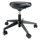 Tabouret à roulettes Ergo assise confortable noir LEITZ - Tabouret à roulettes LEITZ Ergo assise confortable noir, vue d'ensemble
