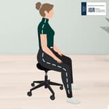 Tabouret à roulettes Ergo assise confortable noir LEITZ - Tabouret à roulettes LEITZ Ergo assise confortable noir, posture