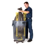 Collecteur de déchets rond ventilé, 37,9 à 208,2 litres BRUTE ventilé RUBBERMAID - Collecteur Rubbermaid BRUTE ventilé 75,7 litres gris, retrait du sac facilité par les canaux de ventilation