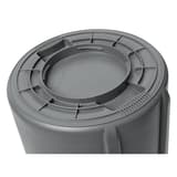 Collecteur de déchets rond ventilé, 37,9 à 208,2 litres BRUTE ventilé RUBBERMAID - Collecteur Rubbermaid BRUTE ventilé 75,7 litres gris, base renforcée