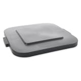 Couvercle pour collecteur BRUTE carré 106 litres BRUTE couvercle carré 106 litres RUBBERMAID - Couvercle gris Rubbermaid BRUTE carré 106 litres, vue de dessus