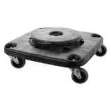 Chariot à roulettes pour collecteur BRUTE carré BRUTE chariot carré RUBBERMAID - Chariot à roulettes Rubbermaid BRUTE carré, vue de dessous
