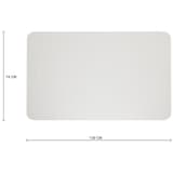 Tapis de sol de bureau transparent, 1,8 mm PET pour sol dur RILLSTAB - Tapis de sol rillstab PET transparent pour sol dur, 740 × 1200 mm, avec ses cotes