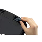 Poubelle automatique à capteur, inox NO TOUCH DURABLE - Poubelle DURABLE NO TOUCH 6 litres, compartiment à piles sous le couvercle
