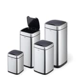 Poubelle automatique à capteur, inox NO TOUCH DURABLE - Les 4 contenances de la poubelle automatique DURABLE NO TOUCH