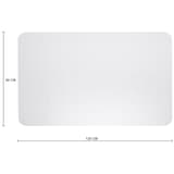 Tapis de sol de bureau transparent, 2,3 mm Polycarbonate pour moquette RILLSTAB - Tapis de sol rillstab polycarbonate transparent pour moquette, 914 × 1219 mm, avec ses cotes
