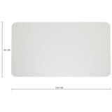 Tapis de sol de bureau transparent, compatible sol chauffant Polycarbonate pour sol dur RILLSTAB - Tapis de sol rillstab polycarbonate transparent pour sol dur, 800 × 1200 mm, avec ses cotes