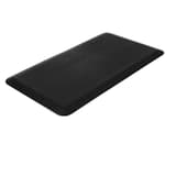 Tapis anti-fatigue à dos antidérapant Comfort HANSA - Tapis anti-fatigue Hansa Comfort noir, vue de trois quarts
