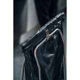 Support de sac à pédale sur roulettes, 120 litres QUICKSTEP APS - Sac poubelle tenu par la lèvre en caoutchouc du support APS QUICKSTEP
