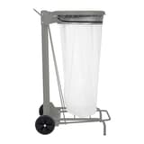 Support de sac mobile à pédale, 110 litres COLLECROULE ROSSIGNOL - Support de sac Rossignol COLLECROULE couvercle ouvert, tringle de pédale