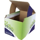 Corbeille à papier à recycler en carton, de bureau petite corbeille de tri FELLOWES - Petite corbeille de tri Fellowes BANKERS BOX, autre vue