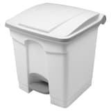 Poubelle à pédale de tri, 30 à 90 litres the step HELIT - Poubelle à pédale helit the step 30 litres blanc, vue d'ensemble