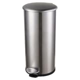 Poubelle à pédale à seau galvanisé, 12 ou 20 litres Poubelle à pédale the zinc HELIT - Poubelle à pédale helit the zinc argent 12 litres, vue de face