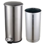 Poubelle à pédale à seau galvanisé, 12 ou 20 litres Poubelle à pédale the zinc HELIT - Poubelle à pédale helit the zinc argent 12 litres, seau intérieur galvanisé sorti