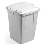 Poubelle de tri carrée, 90 litres DURABIN 90 DURABLE - Poubelle DURABLE DURABIN 90 litres gris, avec un couvercle de couleur, vendu à part