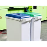 Couvercle pour poubelle DURABIN 60 litres DURABIN LID 60 DURABLE - Couvercle DURABLE DURABIN LID 60 gris, en situation
